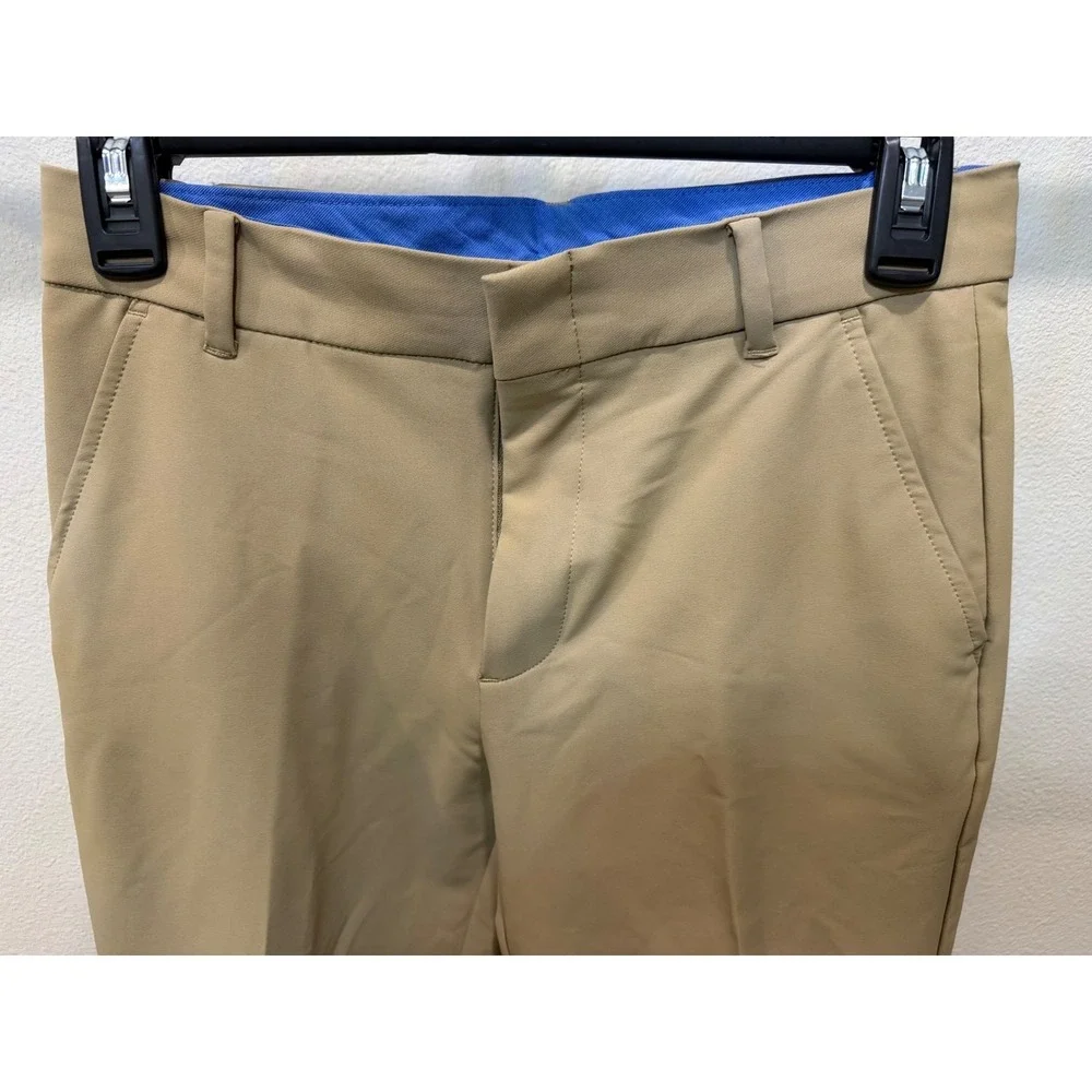 IZOD Boys Khaki Tan Dress Slacks Regular Fit Performance Stretch Pants‎ Size 12